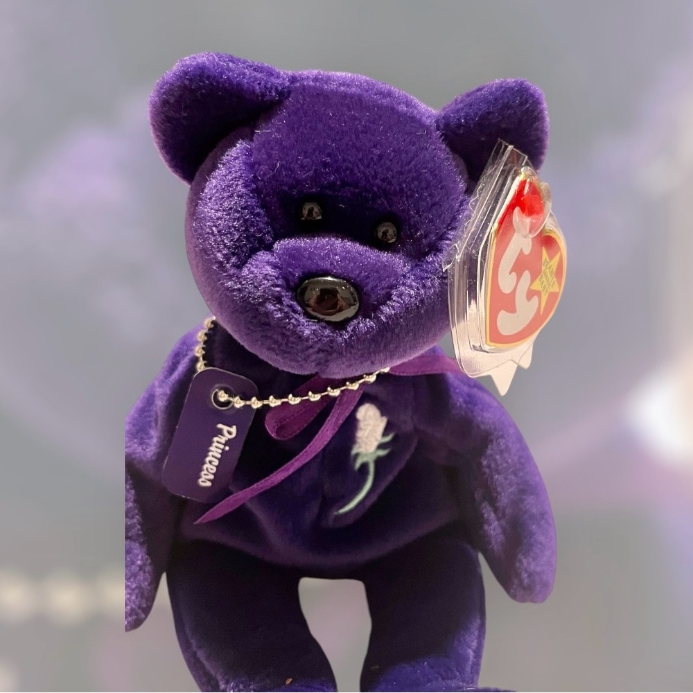 Ty Beanie Baby - PRINCESS Diana Bear 1997 RETIRED  MWMT